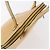 Céline Borsa a Mano CELINE in Pelle 2 in 1 Oro Giallo Auth bs29816 D'oro - vista 6