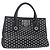 Borsa a mano in pelle nera con borchie Jimmy Choo Auth 149751 Nero Argento