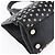 Borsa a mano in pelle nera con borchie Jimmy Choo Auth 149751 Nero Argento - vista 16