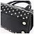 Borsa a mano in pelle nera con borchie Jimmy Choo Auth 149751 Nero Argento - vista 9