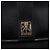 Autre Marque Borsa a spalla in pelle nera e oro Nova Check di Burberrys Auth bs30769 Nero D'oro - vista 17