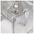 BALENCIAGA Borsa a Mano Grease in Pelle Argento 203249 Auth bs30812 - vista 14