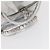 BALENCIAGA Borsa a Mano Grease in Pelle Argento 203249 Auth bs30812 - vista 8