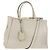 Borsa a mano FENDI 2Jours in pelle 2 in 1 bianco oro Auth bs30333 D'oro