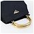 Borsa a mano PRADA in nylon blu navy e oro Auth bs29879 D'oro - vista 6