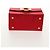 Borsa a mano Gancini in raso rosso e oro Auth 145507V di Salvatore Ferragamo D'oro - vista 5