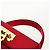 Borsa a mano Gancini in raso rosso e oro Auth 145507V di Salvatore Ferragamo D'oro - vista 8
