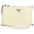 Saffiano Borsa a spalla PRADA in pelle Safiano bianca argento Auth bs29803 Bianco