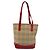 Borsa Tote Nova Check in Tela Beige Oro Auth BA6606 di BURBERRY D'oro - vista 13