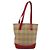 Borsa Tote Nova Check in Tela Beige Oro Auth BA6606 di BURBERRY D'oro - vista 2