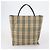 Borsa Tote in Tela e Pelle Nova Check BURBERRY 2 pezzi Nero Beige Auth 143395 - vista 2