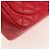 CHANEL Matelassé 17 Borsa a Spalla con Catena in Pelle di Agnello Rossa Oro CC Auth 144831SAM Rosso D'oro - vista 18