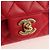 CHANEL Matelassé 17 Borsa a Spalla con Catena in Pelle di Agnello Rossa Oro CC Auth 144831SAM Rosso D'oro - vista 20