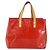 LOUIS VUITTON Monogram Vernis Reade PM Borsa a Mano Rossa M91088 LV Auth SW1770 Rosso - vista 2