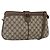 Borsa Gucci GG Supreme Web Sherry Line in PVC beige, oro e rosso 904 02 043 Auth BA7799 D'oro