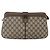 Borsa Gucci GG Supreme Web Sherry Line in PVC beige, oro e rosso 904 02 043 Auth BA7799 D'oro - vista 13