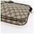 Borsa Gucci GG Supreme Web Sherry Line in PVC beige, oro e rosso 904 02 043 Auth BA7799 D'oro - vista 14