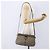 Borsa Gucci GG Supreme Web Sherry Line in PVC beige, oro e rosso 904 02 043 Auth BA7799 D'oro - vista 24
