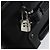 Saffiano Valigia PRADA in pelle Safiano Nera Argento Auth mr1541 Nero - vista 23