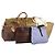 Set di 5 borse Jimmy Choo Miu Miu Etro Givenchy Nylon PVC Paglia Beige Auth bs29558 Nero