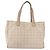 CHANEL Nuova Borsa Tote da Viaggio Nylon Beige Oro CC Auth bs30087 D'oro - vista 13