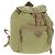Mochila PRADA de nylon beige plata auténtica 145849