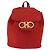 Zaino Salvatore Ferragamo in suede rosso e oro Auth BA6583 D'oro - vista 13