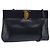 Borsa a Spalla Salvatore Ferragamo Vala in Pelle Blu Navy Oro Auth 148321 D'oro