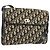Borsa a Spalla in Tela Trotter Christian Dior Blu Navy Oro Auth 153965 D'oro
