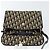 Borsa a Spalla in Tela Trotter Christian Dior Blu Navy Oro Auth 153965 D'oro - vista 15