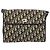 Borsa a Spalla in Tela Trotter Christian Dior Blu Navy Oro Auth 153965 D'oro - vista 2