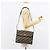 Borsa a Spalla in Tela Trotter Christian Dior Blu Navy Oro Auth 153965 D'oro - vista 22