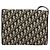 Borsa a Spalla in Tela Trotter Christian Dior Blu Navy Oro Auth 153965 D'oro - vista 3
