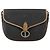 Borsa a spalla in tela a nido d'ape PVC nera e dorata Christian Dior Auth 151749 - vista 2