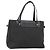 Céline Borsa a mano in tela Macadam CELINE Nero Argento Auth ep11378