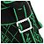 Autre Marque BOTTEGA VENETA Borsa a Mano in Tela 2 in 1 Verde Nero Argento Auth mr1618M - vista 18