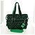 Autre Marque BOTTEGA VENETA Borsa a Mano in Tela 2 in 1 Verde Nero Argento Auth mr1618M - vista 31
