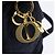 Zaino Canage in nylon blu navy e oro Auth 146576 di Christian Dior D'oro - vista 17