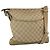 Gucci GG Canvas Sherry Line Schultertasche Beige Gold 145857 Auth 151543 Golden