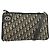 Borsa a Spalla in Tela Trotter Christian Dior Blu Navy Oro Auth 147961 D'oro