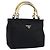 PRADA Borsa a mano in nylon nero e oro Auth yk19626 D'oro