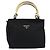 PRADA Borsa a mano in nylon nero e oro Auth yk19626 D'oro - vista 13