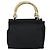 PRADA Borsa a mano in nylon nero e oro Auth yk19626 D'oro - vista 2