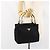 PRADA Borsa a mano in nylon nero e oro Auth yk19626 D'oro - vista 23