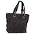 CHANEL Paris Biarritz Tote Tasche Beschichtete Leinwand Dunkelbraun Silber CC Auth bs29897