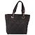 CHANEL Paris Biarritz Tote Tasche Beschichtete Leinwand Dunkelbraun Silber CC Auth bs29897 - Ansicht 13