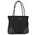Borsa Tote PRADA in nylon e pelle nera argento autentica ka211 Nero