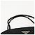 Borsa Tote PRADA in nylon e pelle nera argento autentica ka211 Nero - vista 8