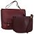 Cartier Borsa a spalla Must Line in pelle 2 pezzi Bordeaux Auth bs31277 Bordò