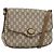 Borsa a Spalla in Tela GG PLUS Gucci in Pelle PVC Beige Auth th6415